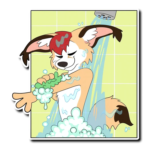 🚿 Стикер «Caracal» для Telegram