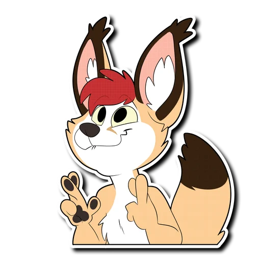 🤞 Стикер «Caracal» для Telegram