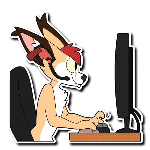 🖥 Стикер «Caracal» для Telegram