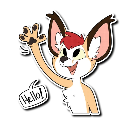 👋 Стикер «Caracal» для Telegram
