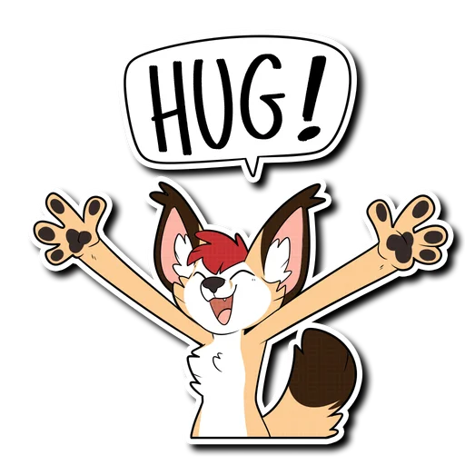 🤗 Стикер «Caracal» для Telegram