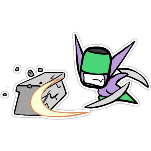 ✖ Стикер «Carbot Animations Unofficial» для Telegram