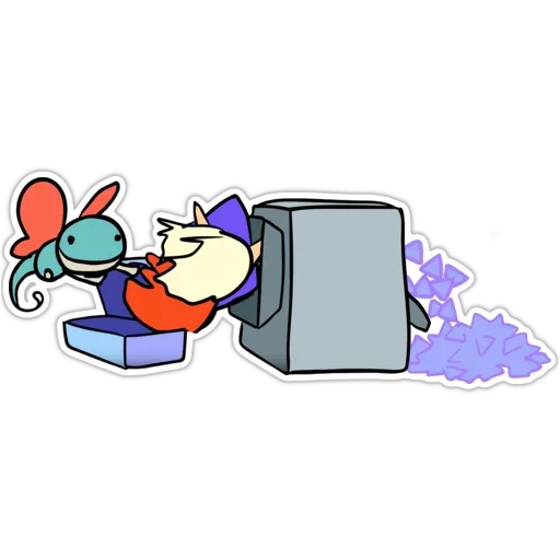 ✖ Стикер «Carbot Animations Unofficial» для Telegram