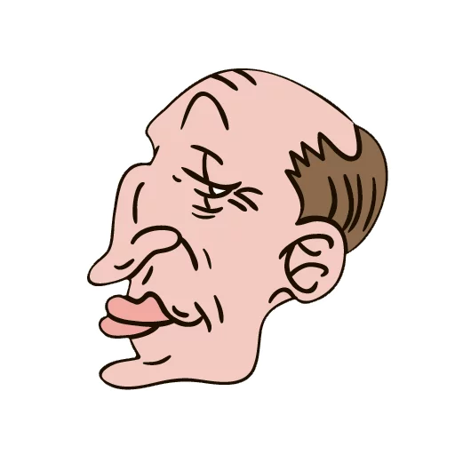 😵 Стикер «Caricatures» для Telegram