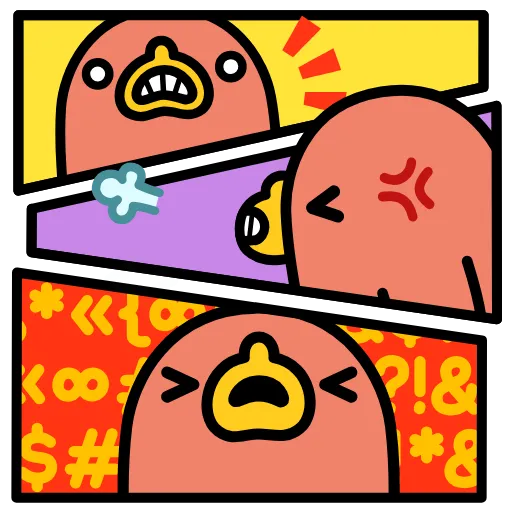 🤬 Стикер «Утконос Карл» для Telegram