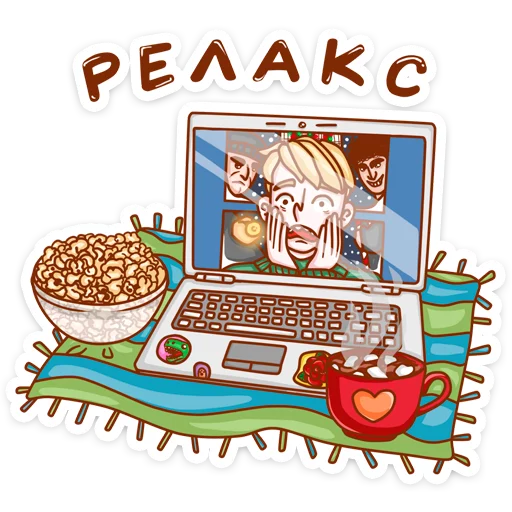 🍿 Стикер «Каролина» для Telegram