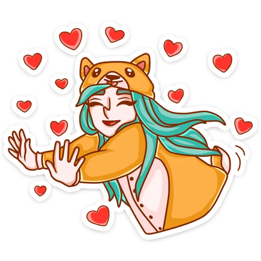 ❤️ Стикер «Каролина» для Telegram