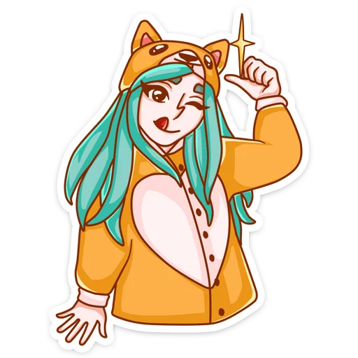 😋 Стикер «Каролина» для Telegram