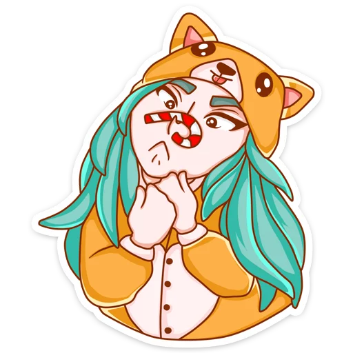 ☹️ Стикер «Каролина» для Telegram