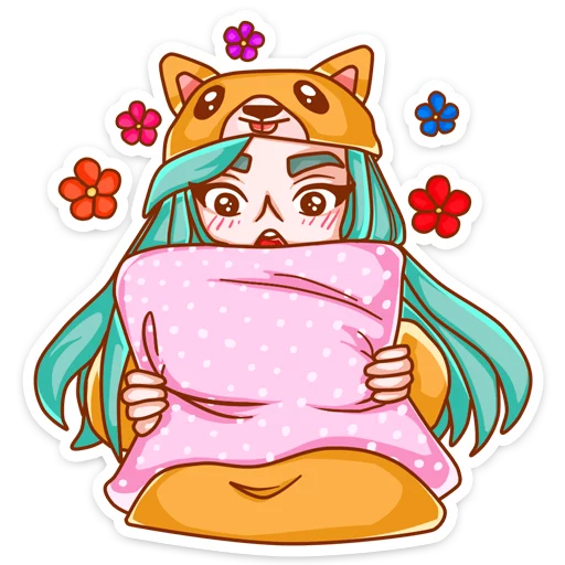 🌸 Стикер «Каролина» для Telegram