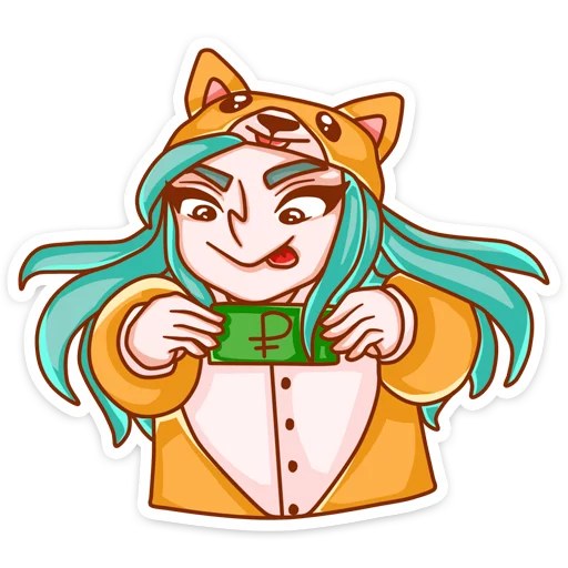 💵 Стикер «Каролина» для Telegram