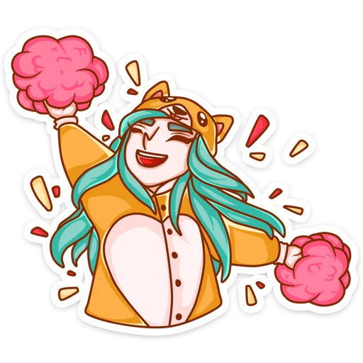 💃 Стикер «Каролина» для Telegram