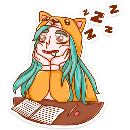 😴 Стикер «Каролина» для Telegram