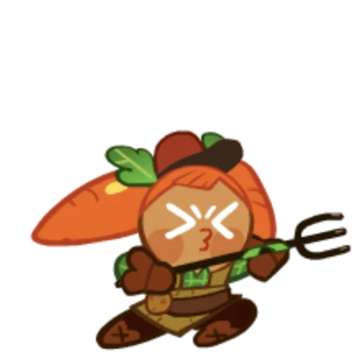 🥕 Стикер «Carrot Cookie» для Telegram