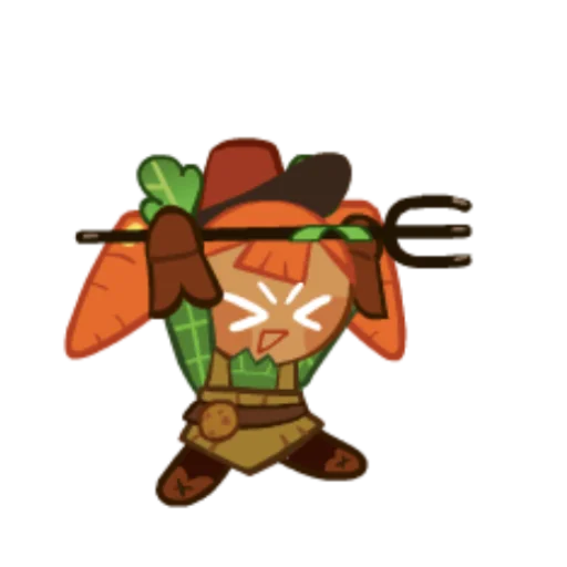 🥕 Стикер «Carrot Cookie» для Telegram