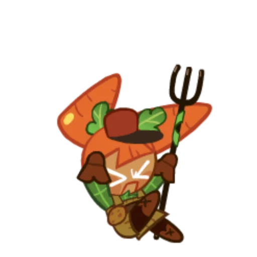 🥕 Стикер «Carrot Cookie» для Telegram