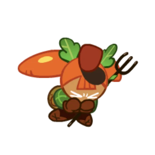 🥕 Стикер «Carrot Cookie» для Telegram