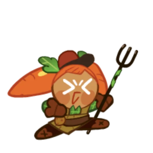 🥕 Стикер «Carrot Cookie» для Telegram