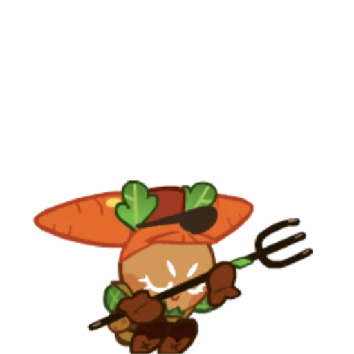 🥕 Стикер «Carrot Cookie» для Telegram