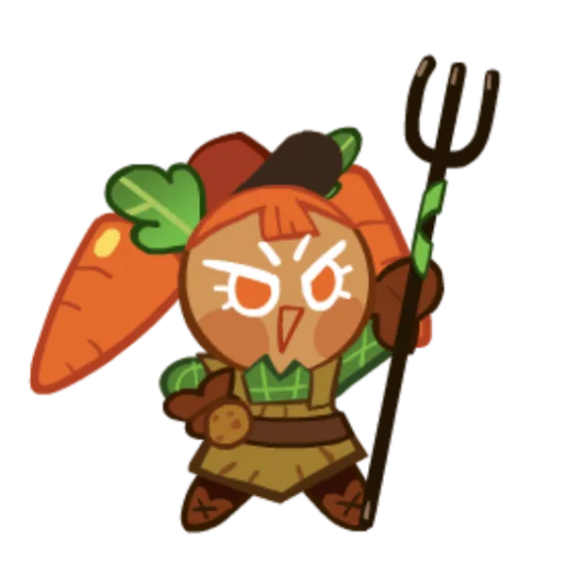 🥕 Стикер «Carrot Cookie» для Telegram