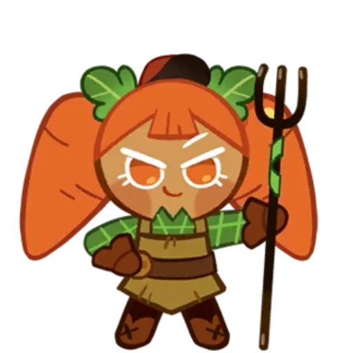 🥕 Стикер «Carrot Cookie» для Telegram