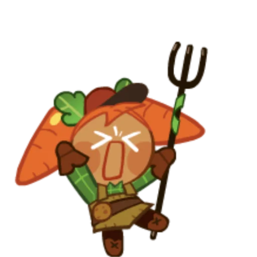 🥕 Стикер «Carrot Cookie» для Telegram