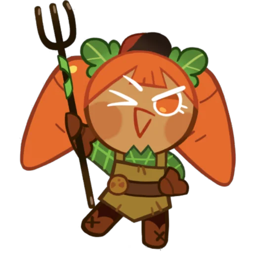 🥕 Стикер «Carrot Cookie» для Telegram