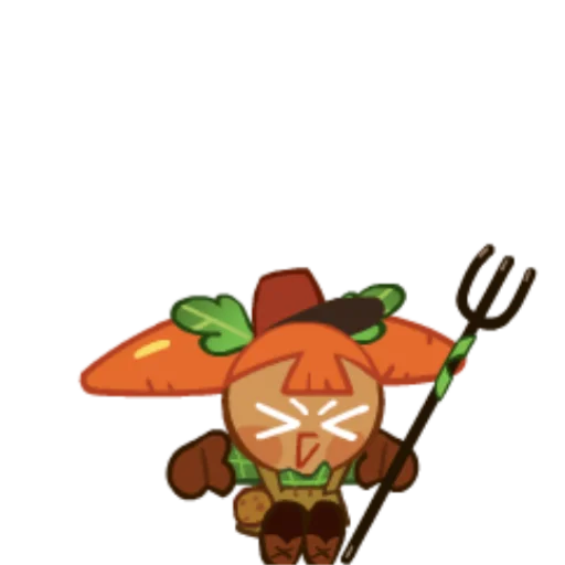 🥕 Стикер «Carrot Cookie» для Telegram