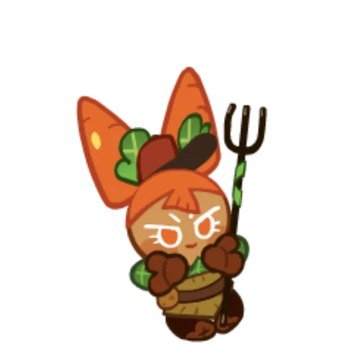 🥕 Стикер «Carrot Cookie» для Telegram