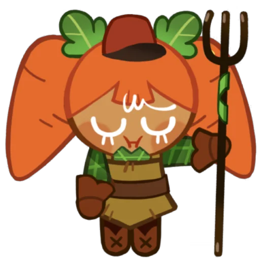 🥕 Стикер «Carrot Cookie» для Telegram