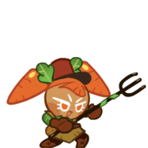 🥕 Стикер «Carrot Cookie» для Telegram