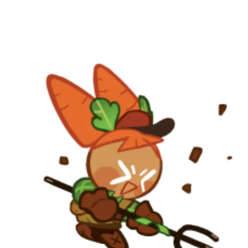 🥕 Стикер «Carrot Cookie» для Telegram