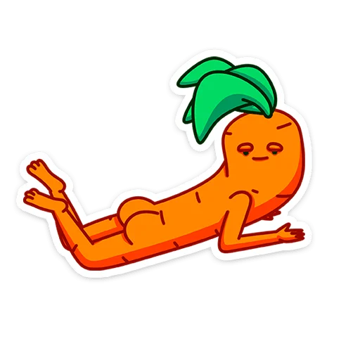Стикерпак Морквоша - без ГМО и кринжа для Telegram