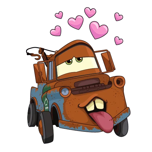 🥰 Стикер «Тачки Без Текста» для Telegram