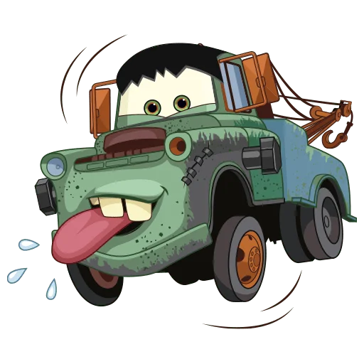 😛 Стикер «Тачки Без Текста» для Telegram