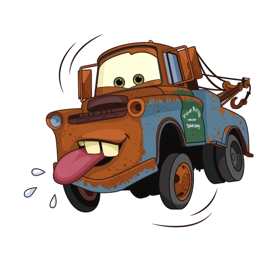 😛 Стикер «Тачки Без Текста» для Telegram
