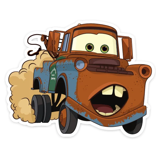 😨 Стикер «Тачки» для Telegram