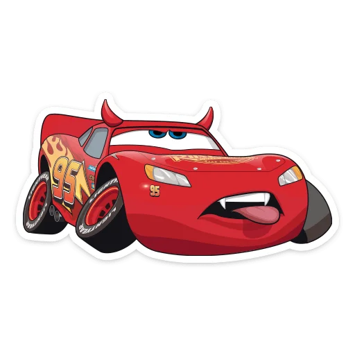 🥵 Стикер «Тачки» для Telegram