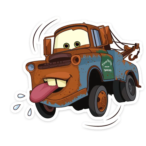 😛 Стикер «Тачки» для Telegram