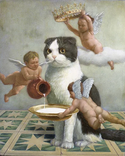 🐱 Стикер «Classical Art Memes» для Telegram