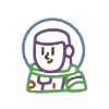 Стикер 45 cartoonadaptive