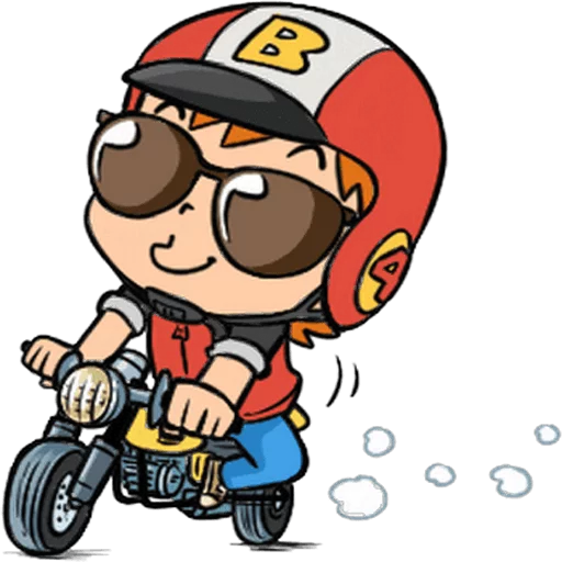 🏍 Стикер «Cartoonboon» для Telegram