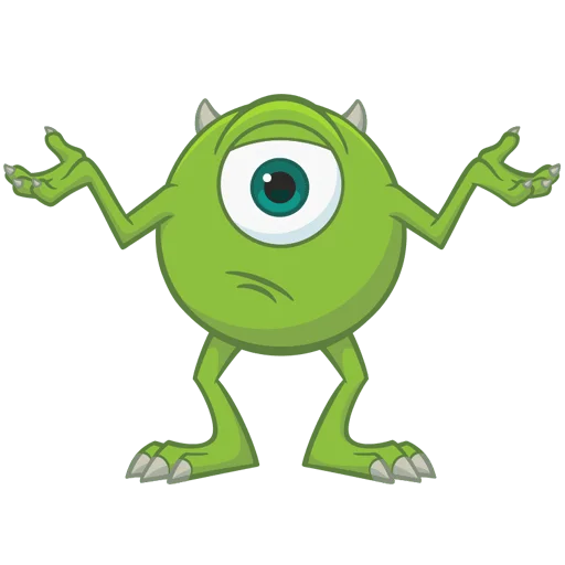 🤷‍♂️ Стикер «Monsters Inc» для Telegram
