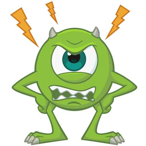 😠 Стикер «Monsters Inc» для Telegram