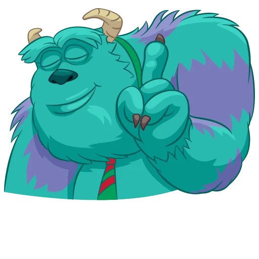 ☝ Стикер «Monsters Inc» для Telegram