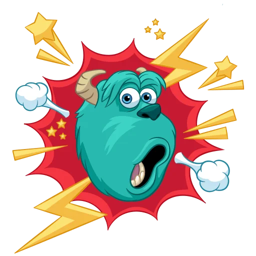 😮‍💨 Стикер «Monsters Inc» для Telegram