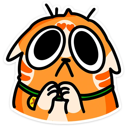 🥺 Стикер «Рыжий кот Кешбэкс» для Telegram