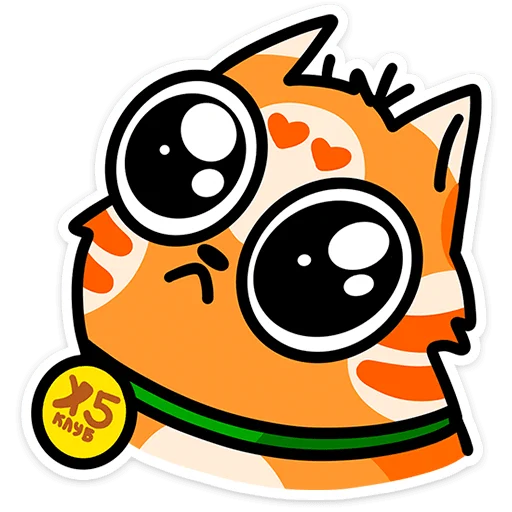 ⭐ Стикер «Рыжий кот Кешбэкс» для Telegram