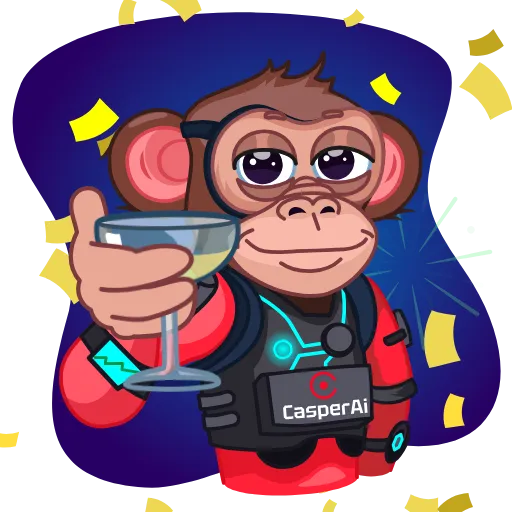 🍾 Стикер «CasperAi» для Telegram