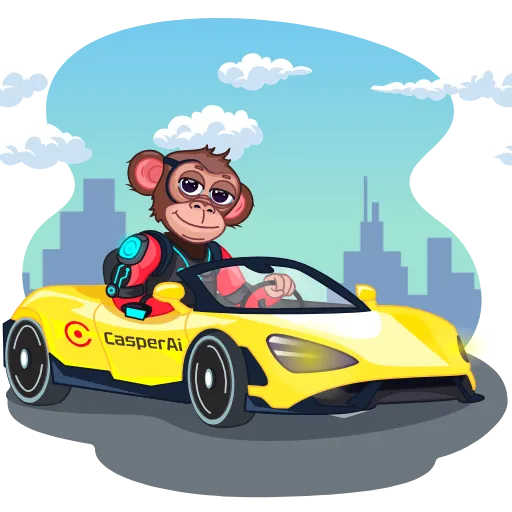 🏎 Стикер «CasperAi» для Telegram